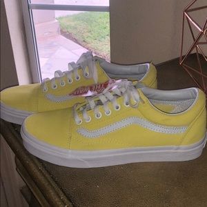 Custom Yellow vans never used
